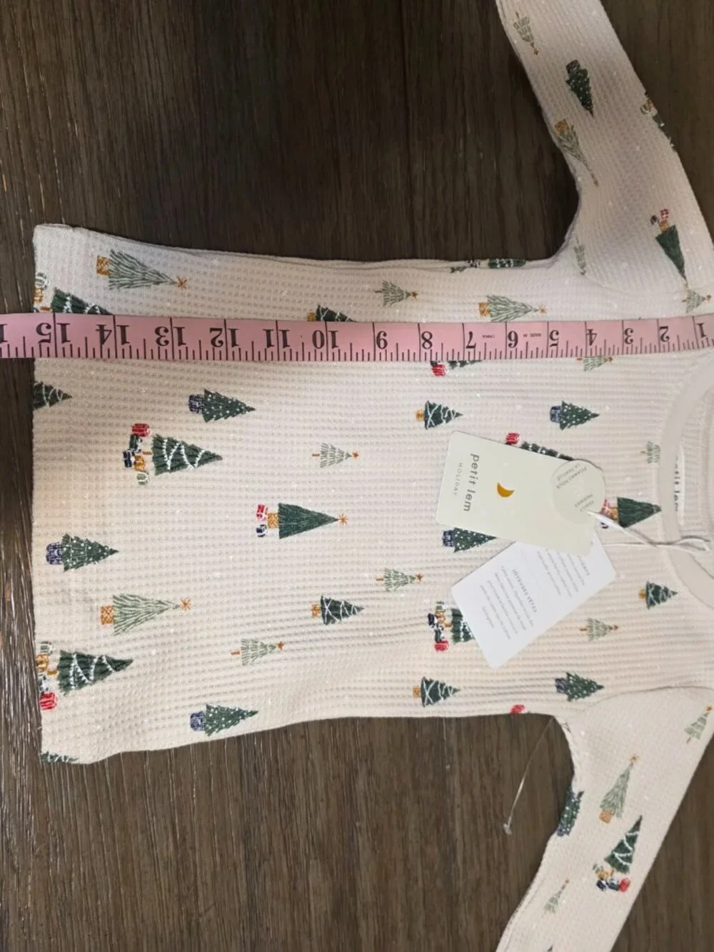 Petit Lem Christmas Tree Pajama Set NWT Unisex Size 3 Holiday PJs